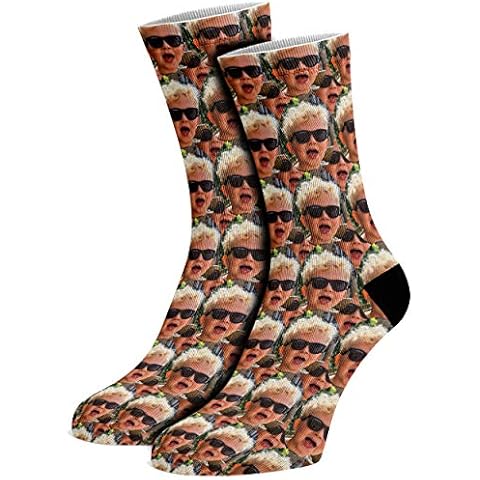 Hippowarehouse Personalised Socks Photo Any Image Here Printed 26.5cm 35cm 40cm Cover