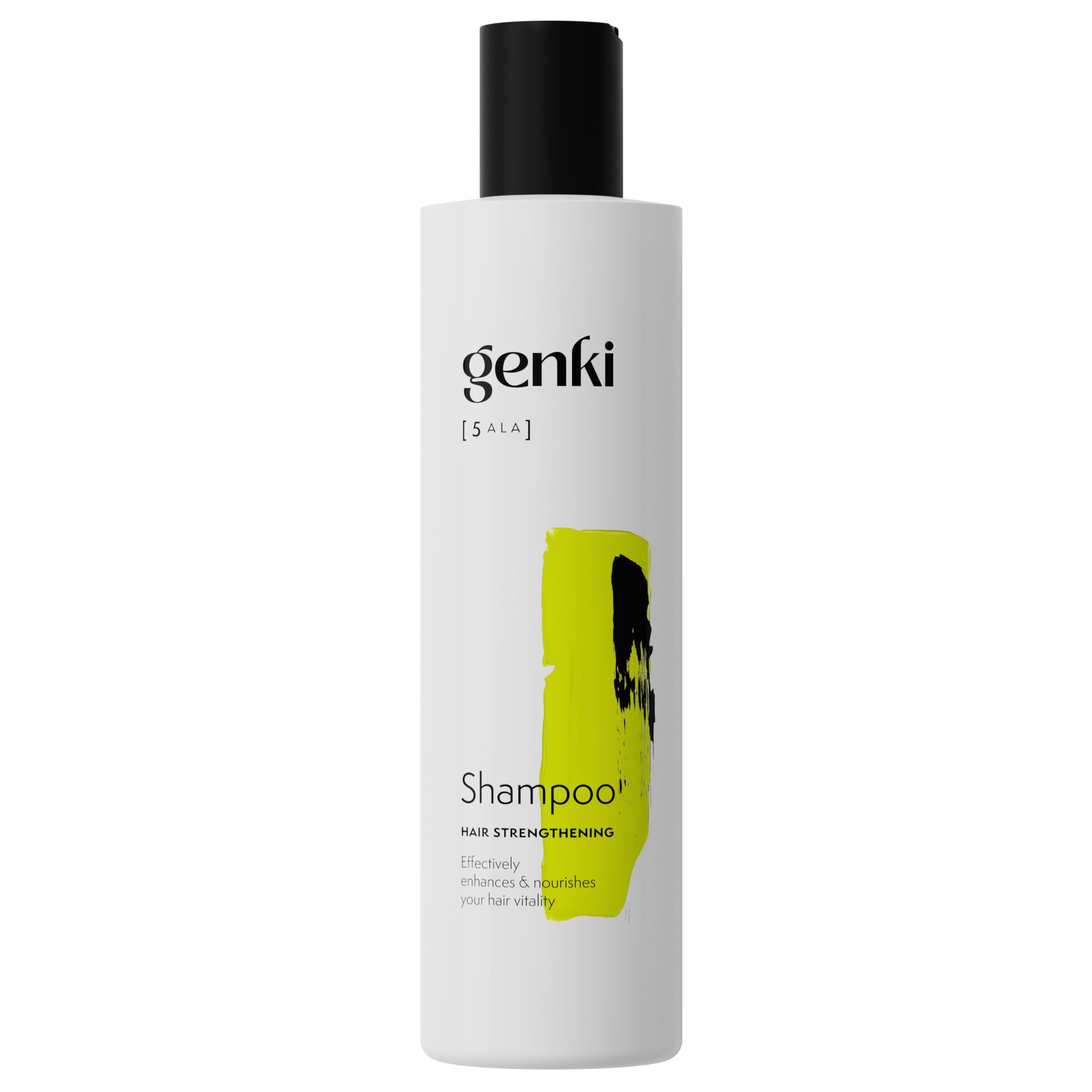 kräftigendes Hair Strengthening Shampoo 250 ml mit 5-ALA stärkt das Haar nachweislich mit Grünem Tee und Panthenol für geschmeidiges und widerstandsfähiges Haar