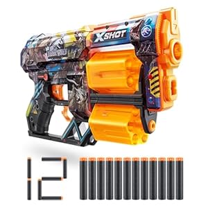 XSHOT Skins Dread Blaster Spielzeugpistole (12 Darts)
