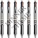 for 6 Pack 5 in 1 Multifunctional Pens 4 Color Ballpoint and Mechanical Pencil