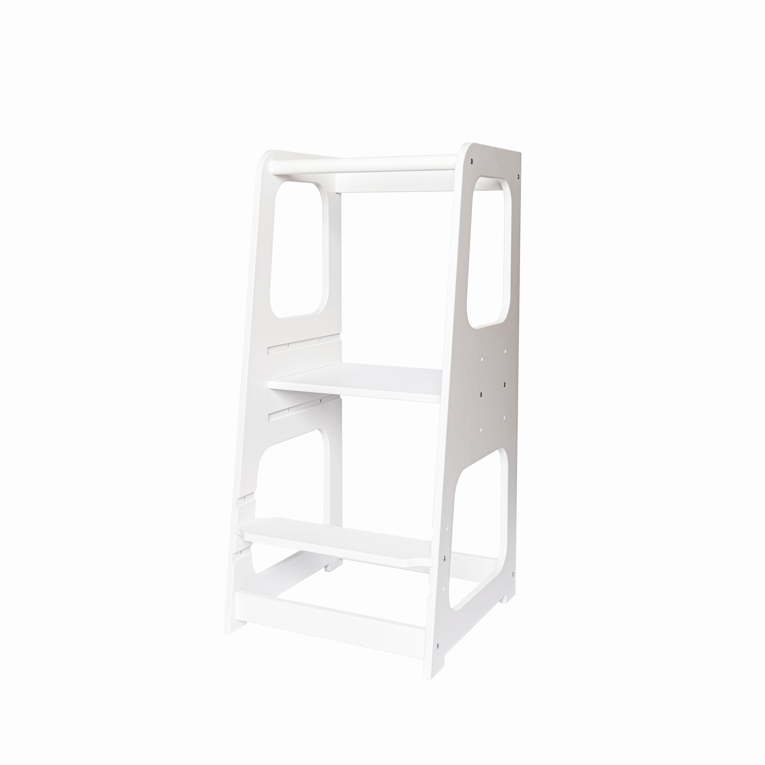 Tour d'observation enfant TOYBOX blanche pour cuisiner en famille avec bébé