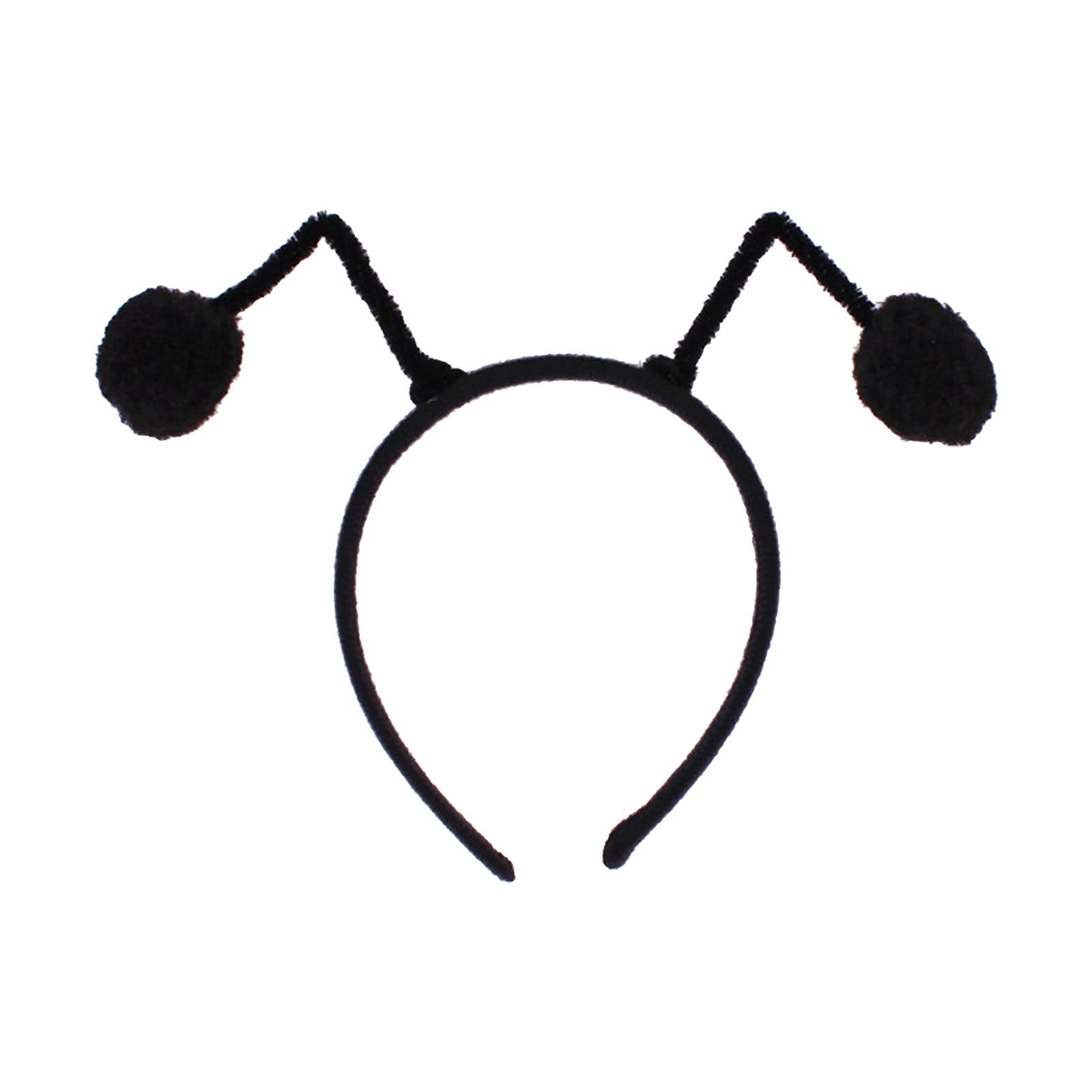 YUOIUX Hairband Cosplay Headband Antenna Shape Hair Hoop Plush Party Headpiece Childrens Day Stage Dancing Headband Unisex