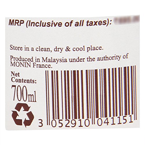 Monin Sirope Creme Brulee - 3 botellas x 700 ml - Total: 2100 ml - Imagen 6