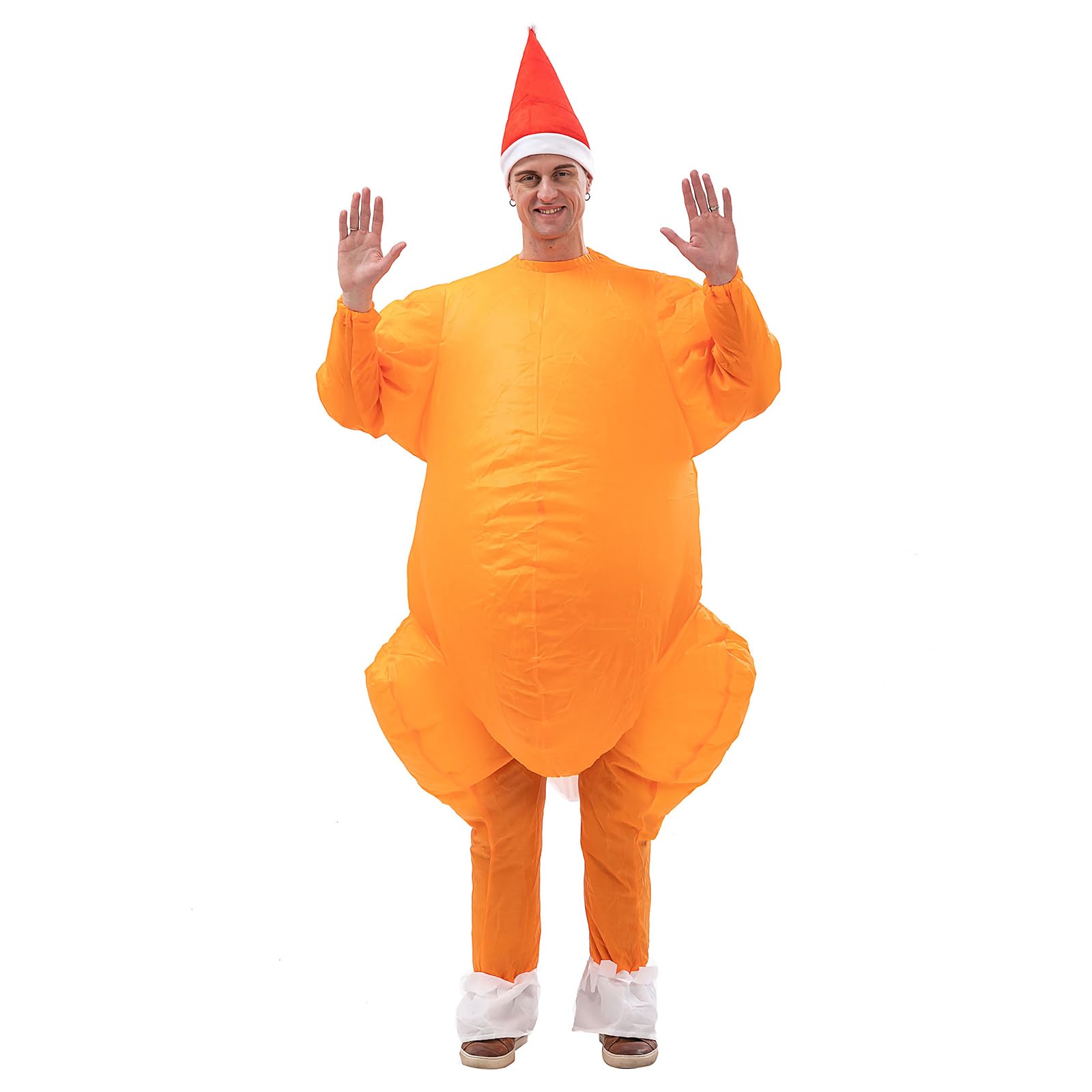 Arokibui Inflatable Turkey Costume Blow up Chicken Costume for Halloween Party Christmas Thanksgiving Festiva Suit