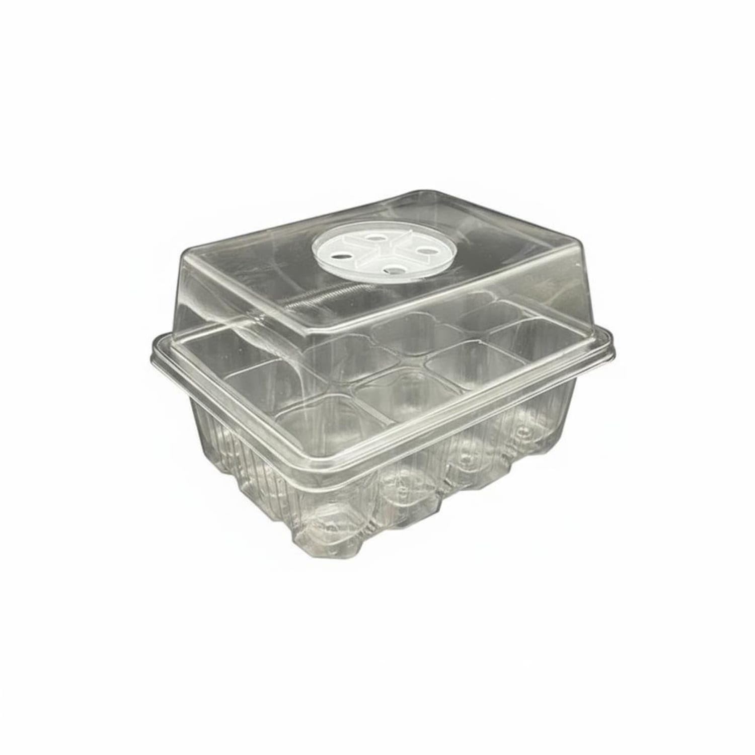 High Clarity Lid 12 Cell Starter Tray Clear View Design 12 Cell Seedling Starter Kit Built-in Drainage Seedling Tray with Humidity Dome Reusable for Home Gardeners, Beginners, Indoor, Transparent-image-24