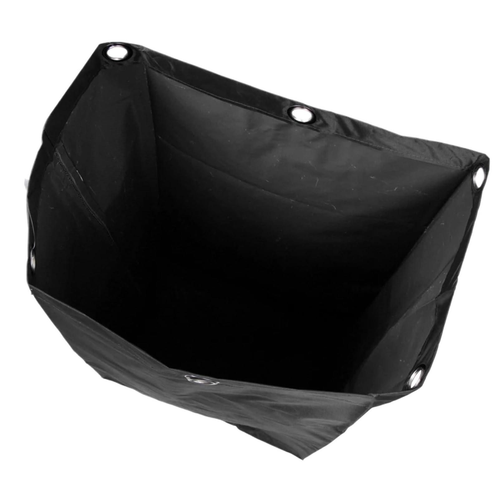 2pcs Waterproof Janitorial Cleaning Cart Replacement Bags - Durable Oxford Cloth for Housekeeping - 40x28x69cm(Black)