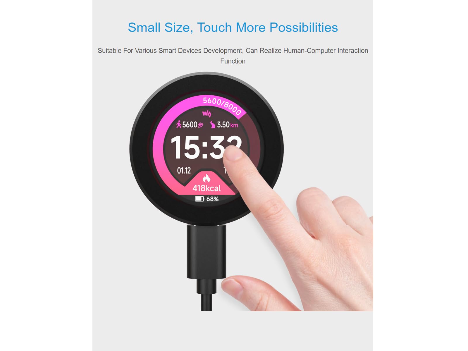 Waveshare RP2040 MCU Board 0.99inch Round LCD Accelerometer Gyroscope Sensor | UK
