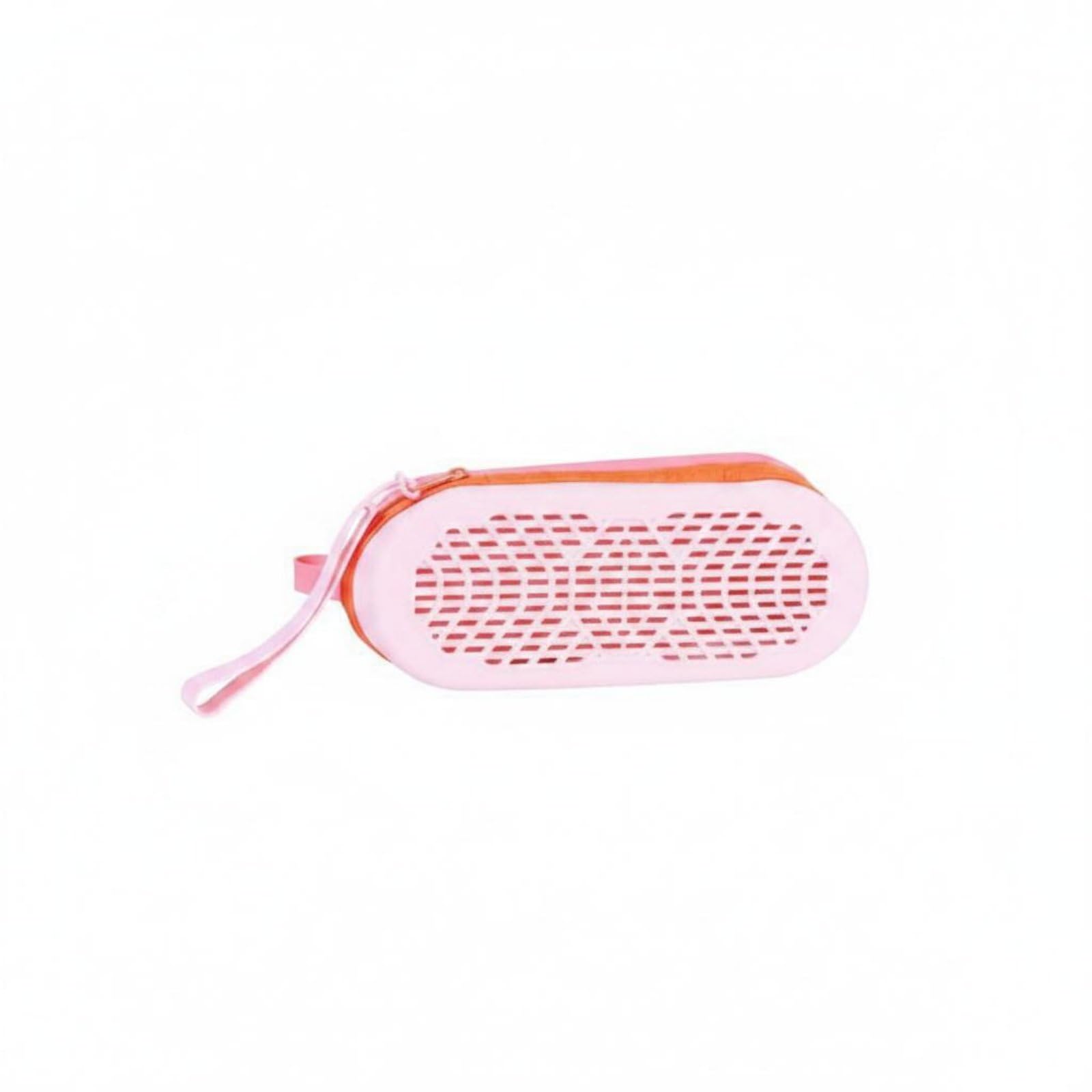 ZOOMELLA Large Capacity Swim Eyewear Case Breathable Swim Goggles Case Portable Eyewear Storage Pouch Double Sided for Travel, Outdoor, Rose Pink-image-2