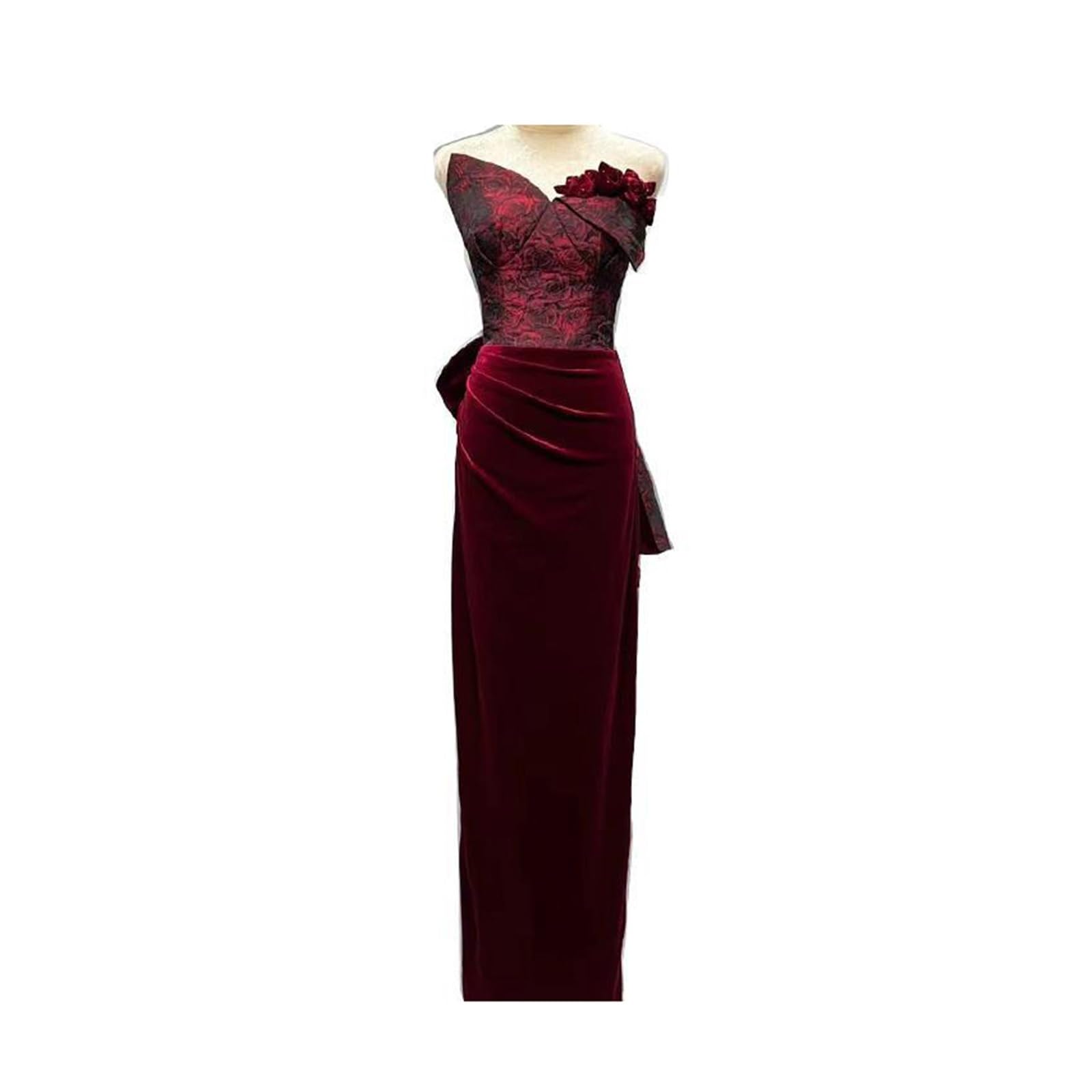 Robe de mariage haut de gamme imprimé grillage vintage grande taille