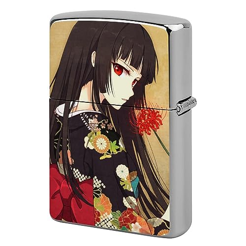 ライターケース ZIPPO ジッポー ライター専用 地獄少女 閻魔あい ライターケース ZIPPOライター 交換用外側箱 ジッポライター オイルライターボックス セクシー 電子ライターシェル 両面プリント プレゼント ギフト父の日 贈り物