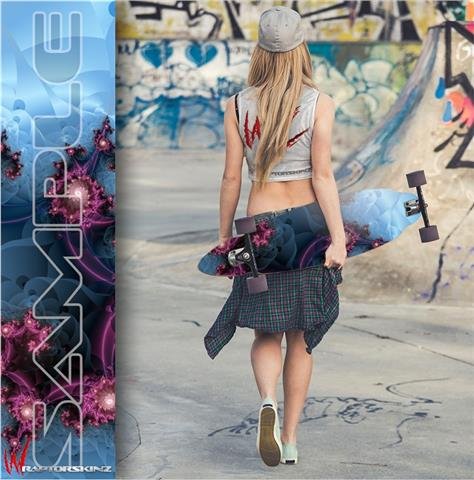 Castle Mount - Decal Style Vinyl Wrap Skin fits Longboard Skateboards up to 10