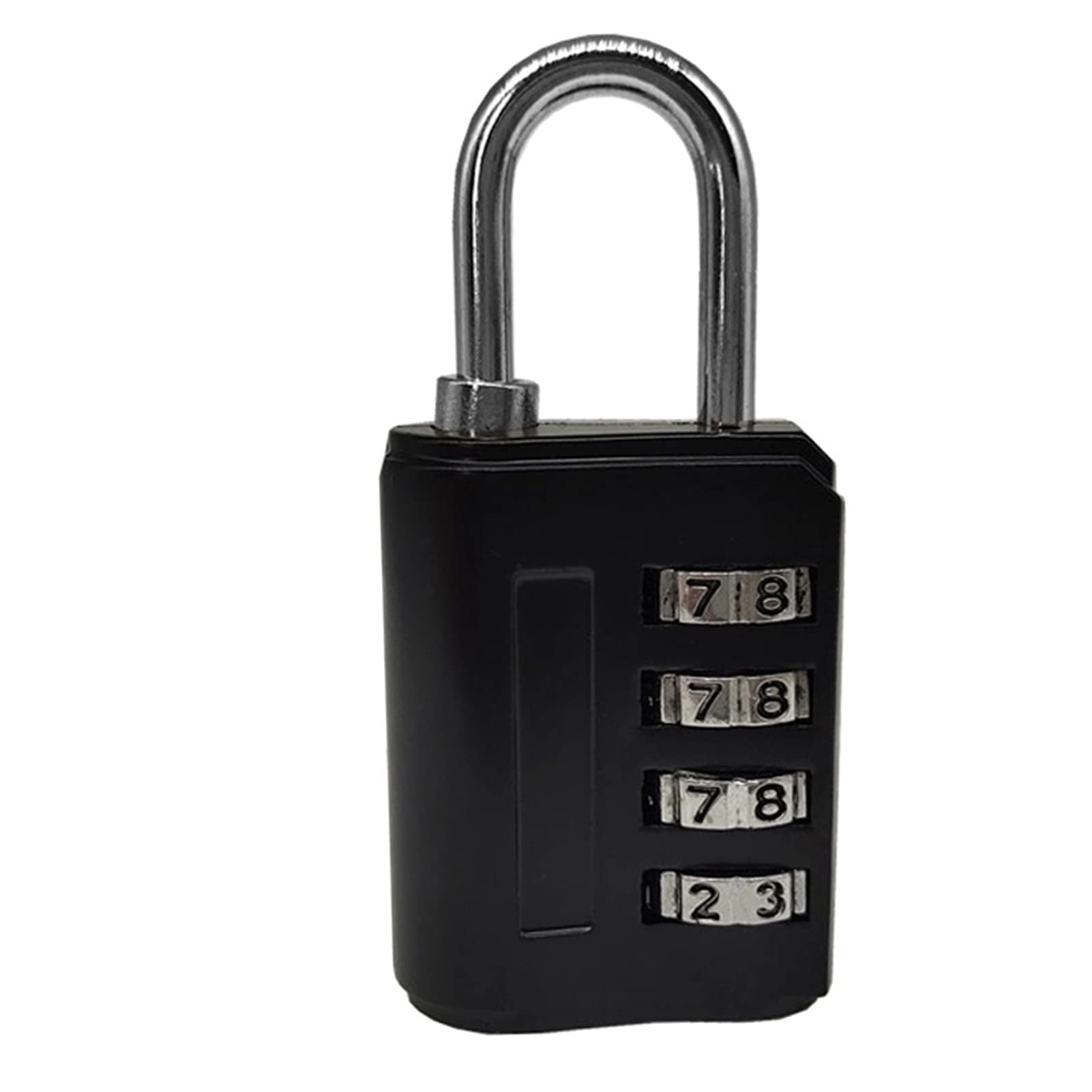 HERCHR 4 Digit Combination Lock, Pad Locks with Code Pad Lock Combination Combination Locks Bulk Number Lock Small Combo Lock(Black)