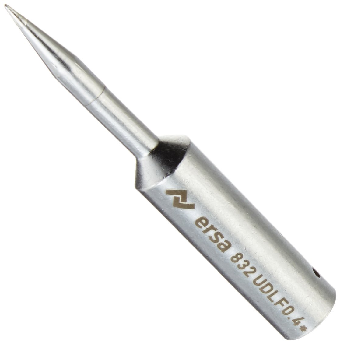 Ersa PTC70 Temperaturgeregelter Lötkolben 75W 230V 0710CD & Dauerlötspitze gerade verlängert bleistiftspitz 0,4mm Durchmesser mit ERSADUR-LF Beschichtung (bleifrei löten)für erhöhte Standzeit 0832UDLF