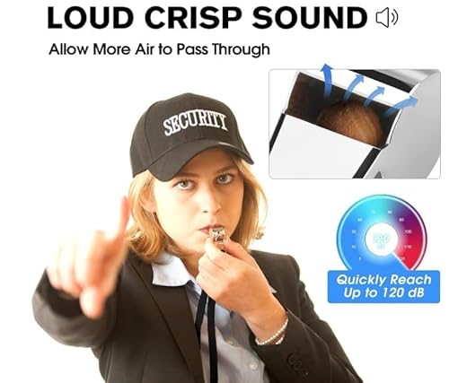 Confezione 2 fischietti in acciaio inox