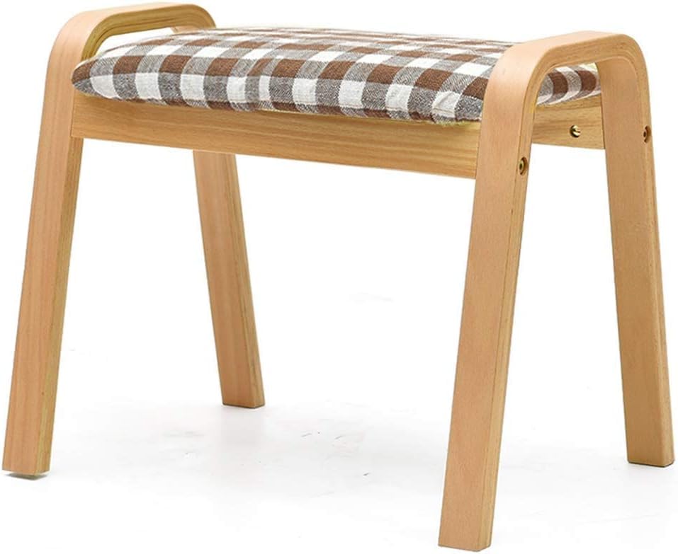 Pouf repose-pieds en tissu pour coin lecture et salon chaleureux G/37,5
