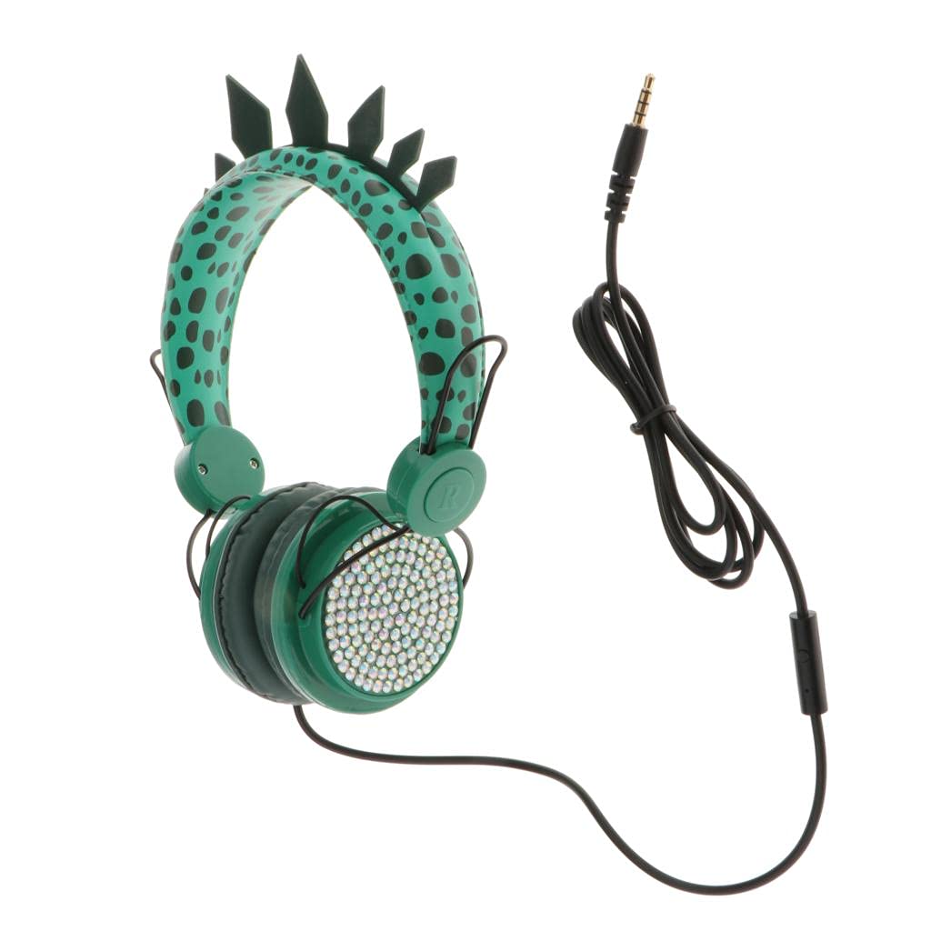 MERISHOPP Cute Dinosaur Cartoon Kids Boys Wired Headphone Headset with Microphone | Consumer Electronics | Portable Audio & Headphones | Headphones-image-49