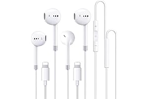 Headphones for iPhone Wired Earbuds with Built-in Microphone & Volume Control