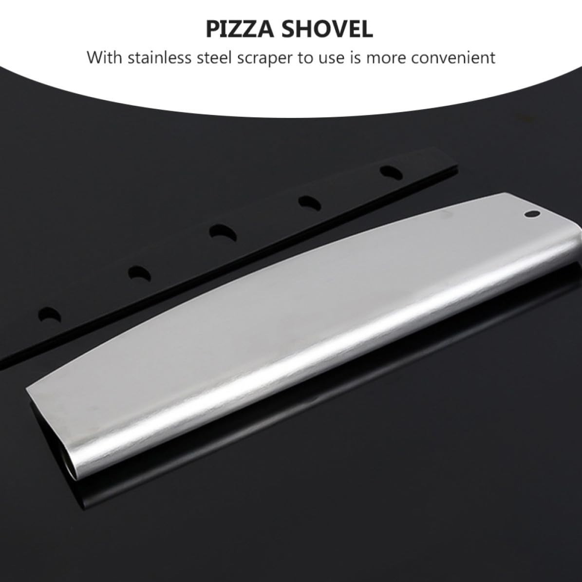2 Pezzi Pala per Pizza Pieghevole in Alluminio Manico in Legno, Set