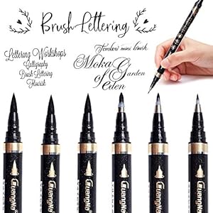 Hoiny Kalligraphie-Stifte Set, 6 Stück, 4 Größen