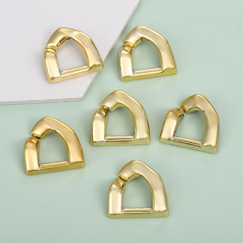 deebow 1000PCS Electroplating 20 * 20cm Acrylic Linking Rings Large Connector Plastic Twist Link Jump Ring Chain For Jewelry Diy Making