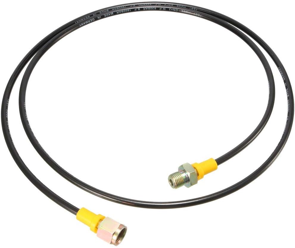 XYWHPGV High Pressure Hose Assembly, Hydraulic Test Hose Pressure Gauge Fitting Coupling, Male G1/4 to Female G1/4,1.5m Length(a33e7 1c146 03fe6 deae4 1b005 ce506