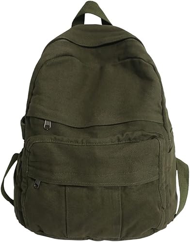 Miniatura 7 de GAXOS Mochila para laptop para mujer, mochila de lona de viaje para mujer, mochila estética vintage para la escuela, Negro -, Mochilas de mochila