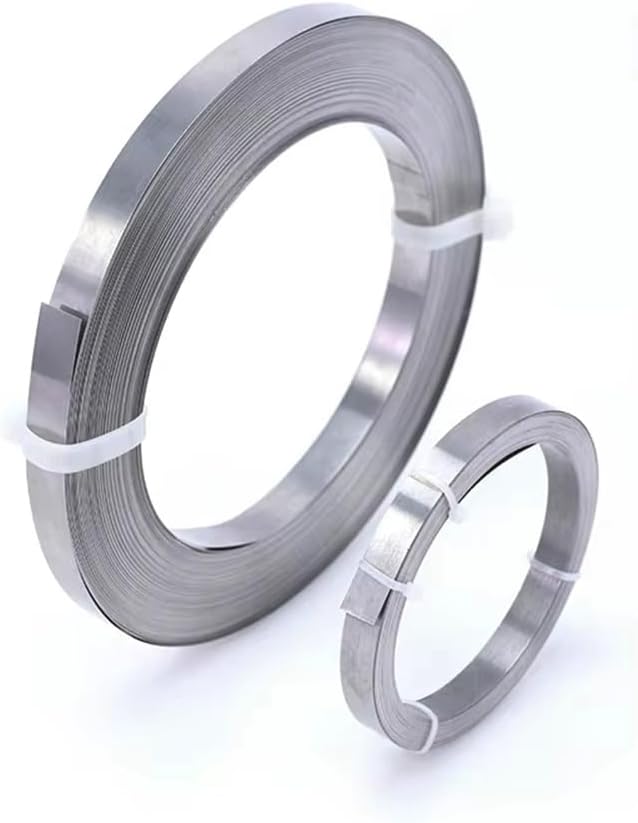 Nichrome Flat Heater Wire for Heating Element 10M Length 0.15/2/0.25mm Thickness 2~12MM Width silver(0.2mm hardness,6mm width)