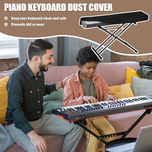 Best Keyboard Dust Cover for 88 Key-keyboard- keep your piano clean 63 Piano Keyboard Dust Cover 88 Keys, Digital Electronic Piano Keyboard Covers, Thickening Full Covering Soft and Premium Surface, Essential Accessories to Protect Your Music Piano #5