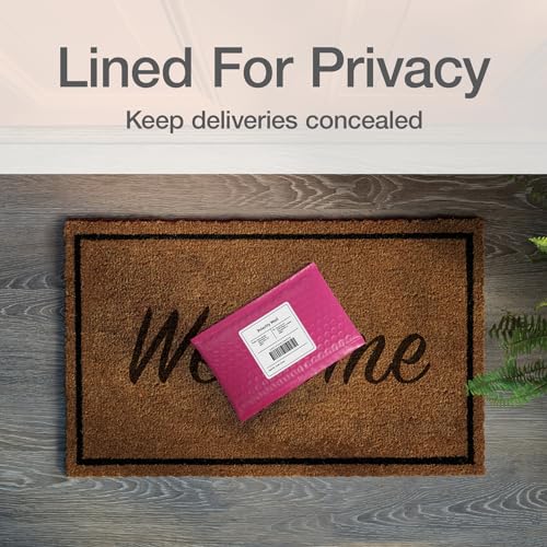 Image of Quality Park Bubble Mailers, 4 x 8 Shipping Envelopes, Self-Seal, Small Pink Padded Envelopes, Redi-Strip Peel Off Closure, 50 Per Box (QUA85917)