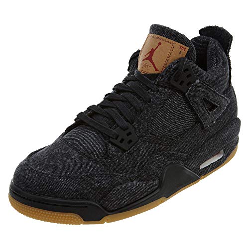Jordan Youth Air Jordan 4 RTR Levis NRG BG AQ9103 001 Levi's - Size 7Y Black/Black/Black