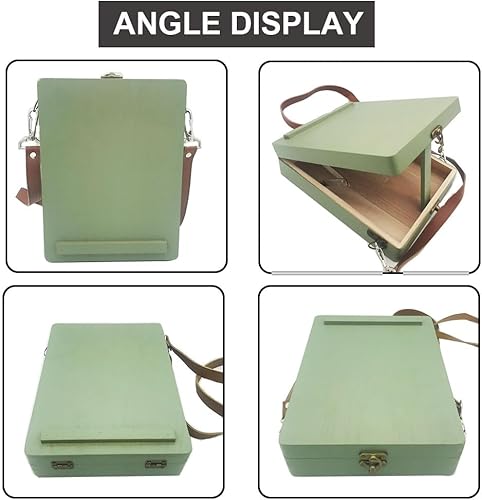 Miniatura 4 de Writers Messenger - Caja de madera - Regalos para escritores, regalos de artistas, bolsa de arte de viaje, caja de pochada, caja de escritura