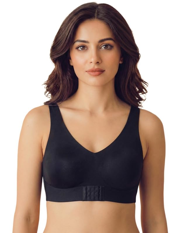 tweens Cotton Non-Padded Bonded Gym Bra for Women | Crisscross Back Support | Full Coverage Wire-Free for Workouts | Hidden Concealer | No Elastic Move Freely | Breathable Cotton | Pack of 1 |-picture-6