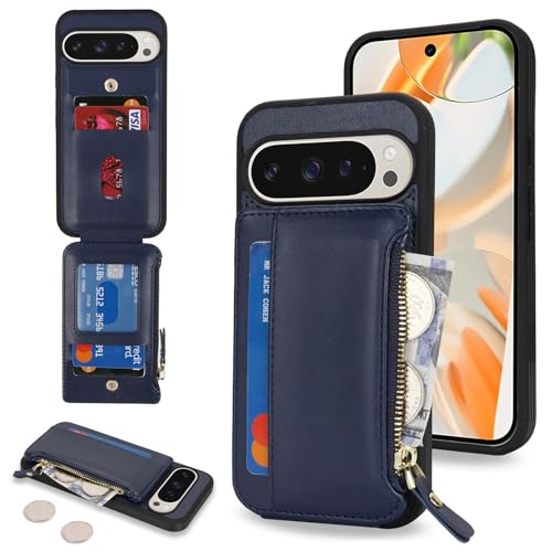 Image of Cavor for Google Pixel 9 Pro XL Case Wallet with Card Holder, Blue
