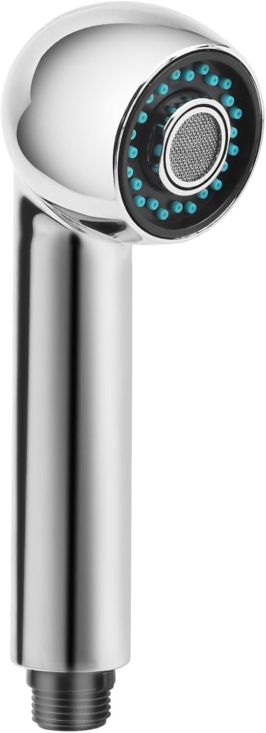 ZMDMAH Brausekopf Küchenarmatur, 19,5 x 6,3 cm Geschirrbrause Ersatzkopf für ausziehbare Armaturen, 2 Strahlarten, ABS mit Chromoberfläche, wassersparend, für Spüle Küche und Reinigung