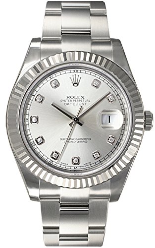 (�����b�N�X) ROLEX �r���v �f�C�g�W���X�g?U 116334G �V���o�[ 10P�_�C�������h �����Y [���s�A���i]