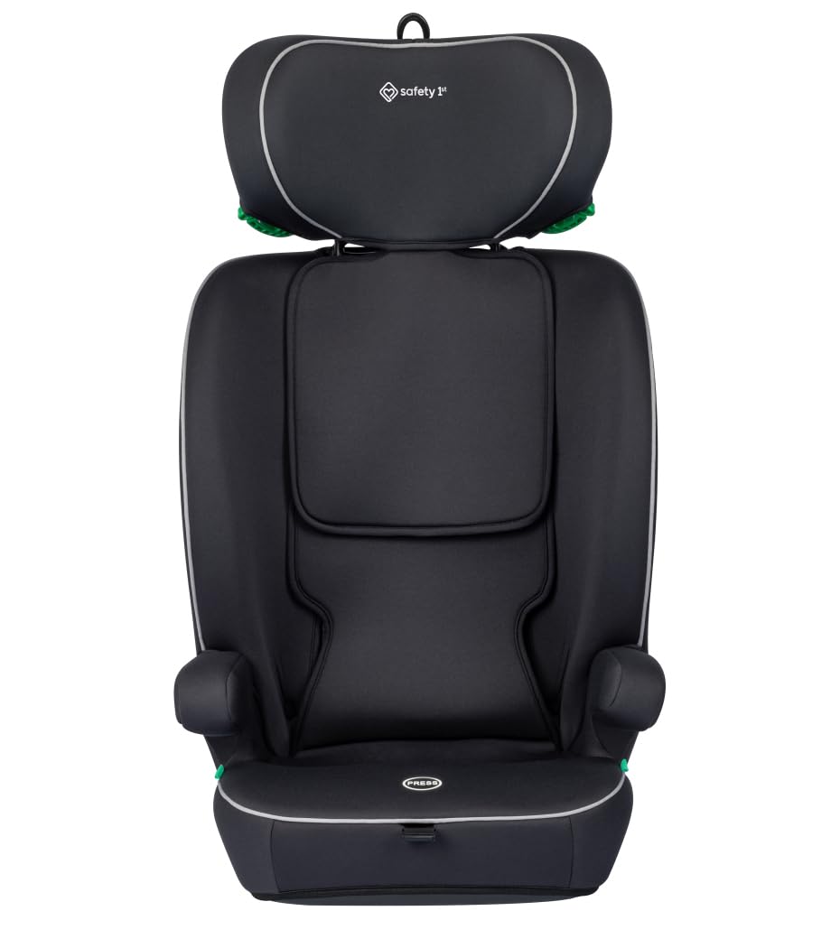 Safety 1st Venus i-Safe, siège auto évolutif, 15 mois à 12 ans (76–150 cm), 11 positions d’appui-tête, protection latérale, Black