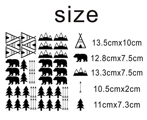 Vinilo decorativo para pared Osos y Montañas miniatura 4