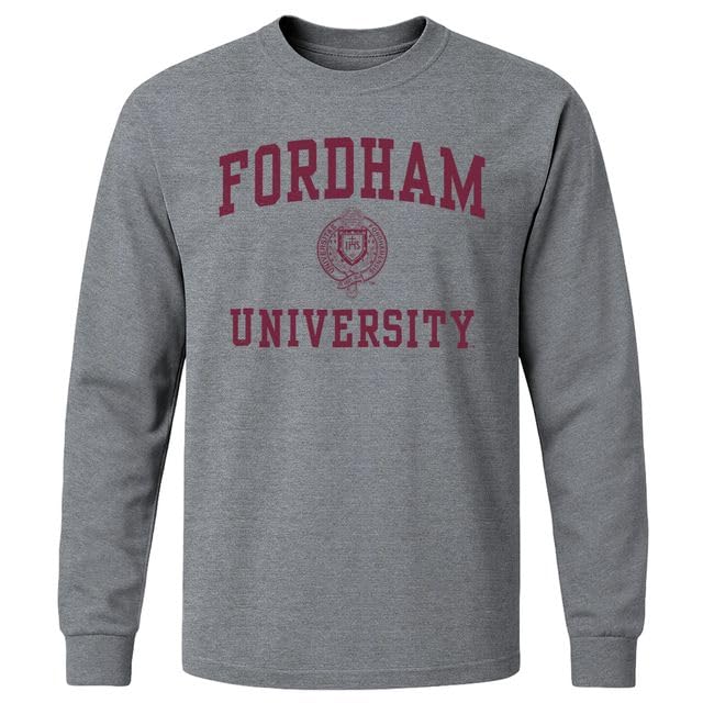 Barnesmith Long Sleeve Cotton Adult T-Shirt, Unisex, Heritage Logo, Grey