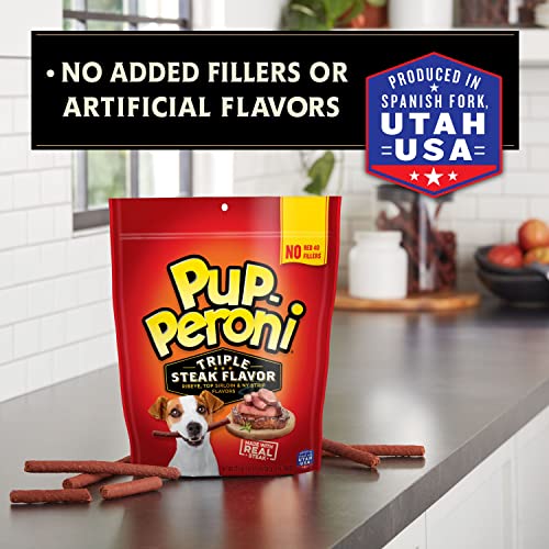Pup-Peroni Triple Steak Flavored Dog Treats, 22.5 Ounce Bag #TOP6
