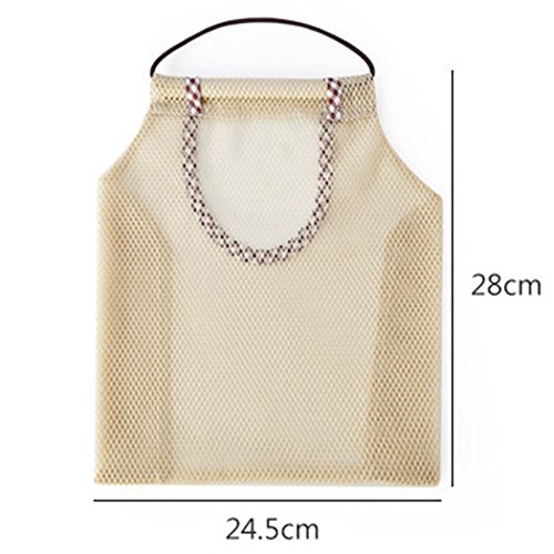 Justdolife Bolsa de malha multifuncional para pendurar produtos de fruta saco de vegetais