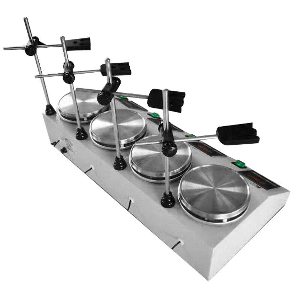 Agitador Magnético Magnetic Stirrer con Placa Caliente Mezclador de Laboratorio con Control de Temporizador para Científica, Industria, Agricultura y Medicina (4 Mezclador)