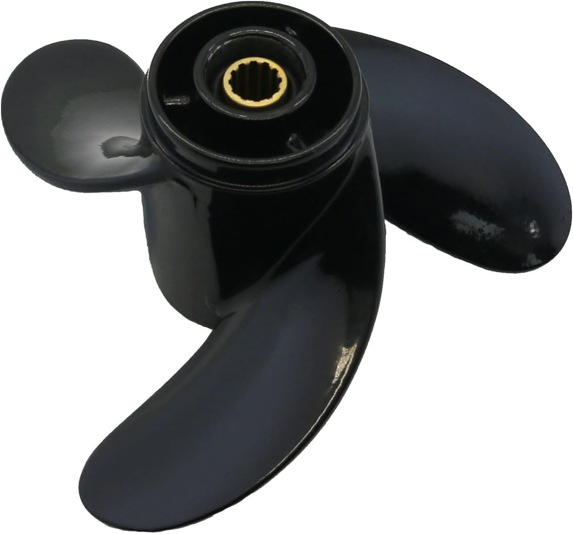 Boat Propeller 12 Spline 7.8x7 7.8x8 7.8x9 7.8x6 for Mercury Tohatsu Nissan 4 5 6 HP Outboard Engines, Replacement for Mercury Black Max Quicksilver Black Diamond Aluminum Boat Props, 3 Blade 4 Blade