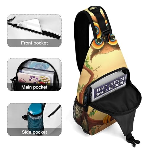 Mochila tipo bandolera blanca para día y senderismo miniatura 4