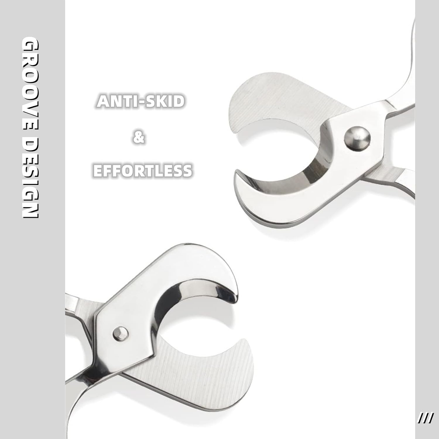 Cigar Scissors Cigar Cutter Portable Stainless Stainless Steel Cigar Clippers Double Cut Blade Guillotine Scissors for Different of Cigars, Universal Cigar Scissor Silver