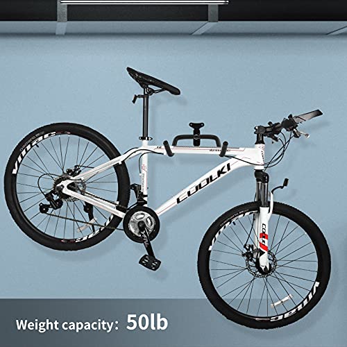 Auwey Bike Hanger Bike Wall Mount Bike Hook Holder Storage Rack For Indoor Storage Horizontal Metal Adjustable Bicycle Rack Holder #TOP5