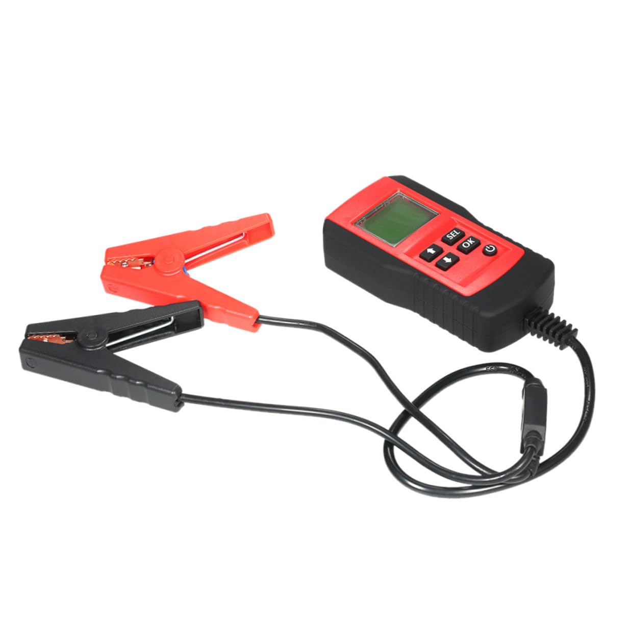 HEMOTON Tester per Batteria Auto Digitale 12V Display Durata Batteria, Funzionamento Affidabile e Accurato, Materiale ABS e Rame, Adatto per Veicoli Passeggeri