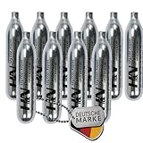 10 x 12g Co2 Kapseln für Airsoft Pistole, Softair, Paintball, Luftpistole oder Luftgewehr - H&N Sport CO2 Patronen Kapsel