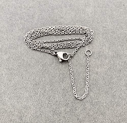 Pewter RUN with NO EXCUSES Dog Tag Style Necklace - Pewter Running Shoe Charm with Pewter Pendant 18 inch Stainless Steel Cable Chain - All Pewter4