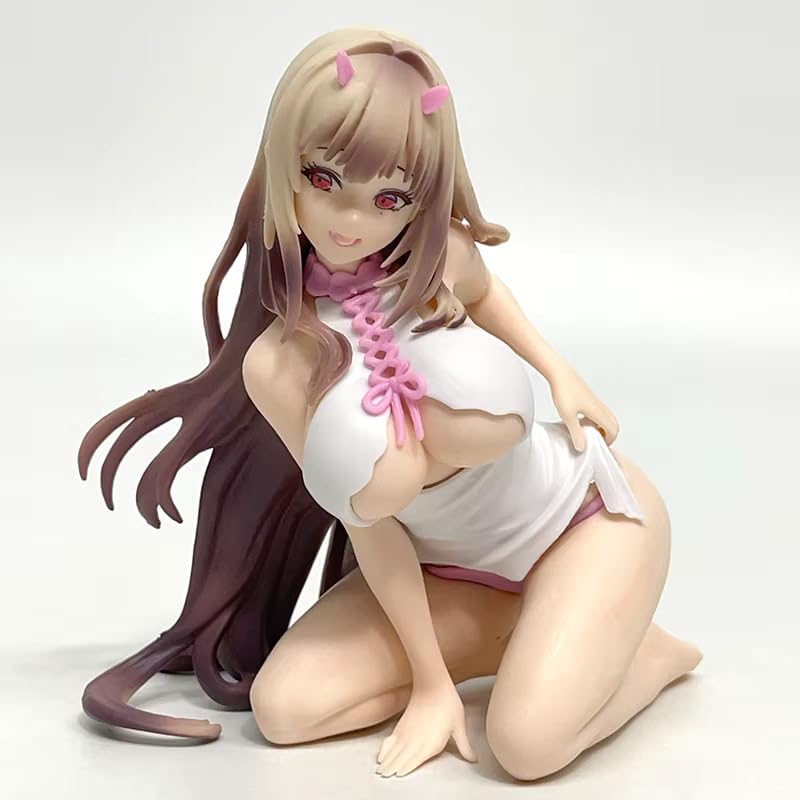 Image of Goddess of Victory: Nikke Viper Kneeling Pose Anime Figure | 12cm Anime Girl Collectible Figurine for Desk, Shelf, Car Dashboard & Display Decor | Premium Anime Gift for Nikke Fans
