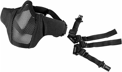 Miniatura 1 de Máscara plegable de media cara con malla, estilo militar, cómoda, ajustable, máscara protectora táctica inferior para la cara, de OneTigris